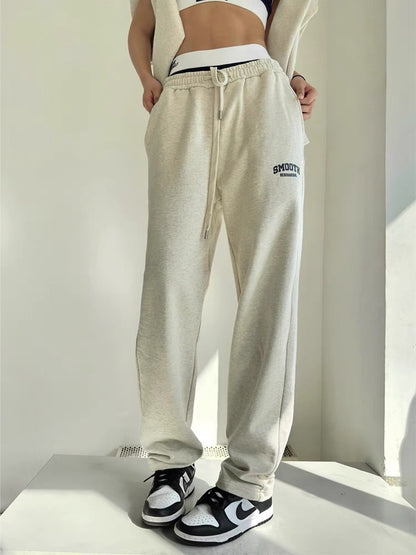 Women's Pants Set Sporty Sweatshirt Letter Printing