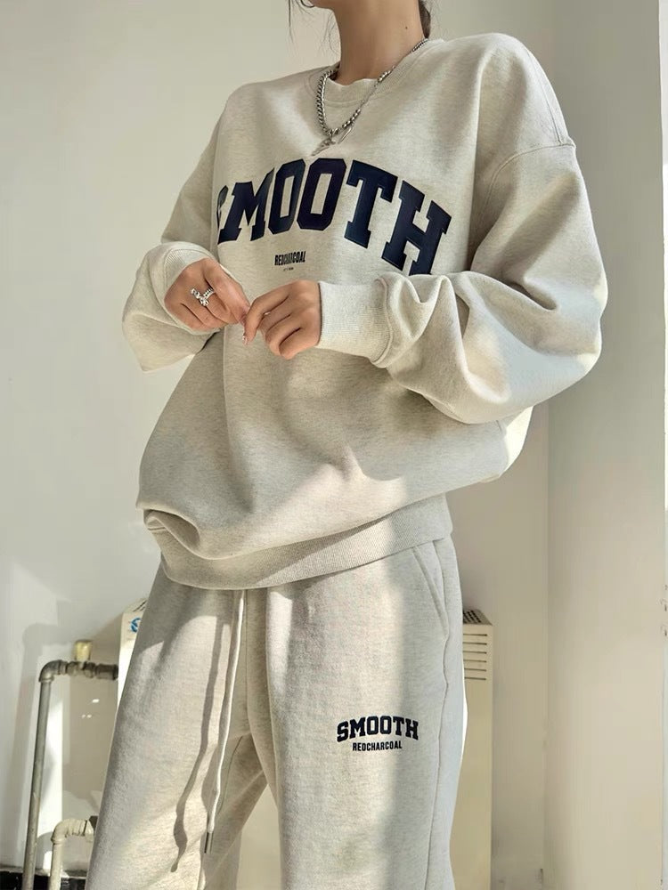 Women's Pants Set Sporty Sweatshirt Letter Printing