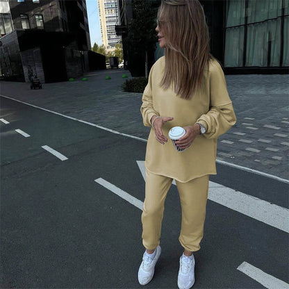 Women Autumn Pullover With Pants Two Piece Sets Tracksuits