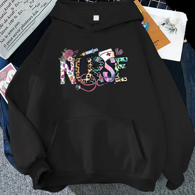 New Fashion Unisex Nurse Printed Hoodies